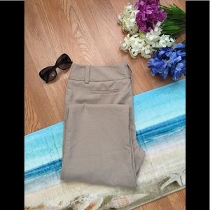 Women’s beige flat front Career pants